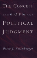 The concept of political judgment /