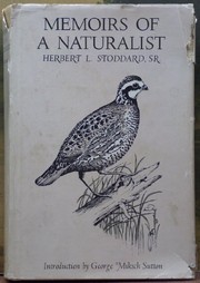 Memoirs of a naturalist /