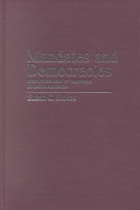 Mandates and democracy : neoliberalism by surprise in Latin America /