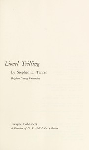 Lionel Trilling /