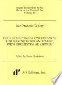 Four symphonies concertantes for harpsichord and piano with orchestra ad libitum /