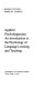 Applied psycholinguistics : an introduction to the psychology of language learning and teaching /