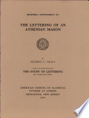 The lettering of an Athenian mason /