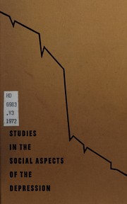 Research memorandum on social aspects of consumption in the depression,