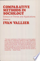 Comparative methods in sociology; essays on trends and applications.