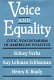 Voice and equality : civic voluntarism in American politics /