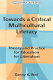 Towards a critical multicultural literacy : theory and practice for education for liberation /