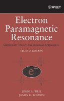 Electron paramagnetic resonance : elementary theory and practical applications.