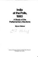 India at the polls, 1980 : a study of the parliamentary elections /