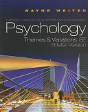 Concept charts for study and review to accompany Psychology : themes and variations /