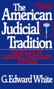 The American judicial tradition : profiles of leading American judges /