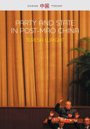Party and state in post-Mao China /