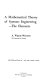 A mathematical theory of systems engineering: the elements