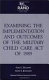 Examining the implementation and outcomes of the Military Child Care Act of 1989 /