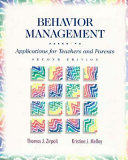 Behavior management : applications for teachers and parents /