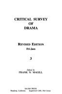 Critical survey of drama /