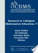Research in collegiate mathematics education V /