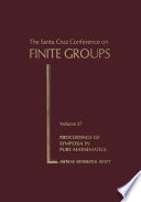 The Santa Cruz Conference on Finite Groups /