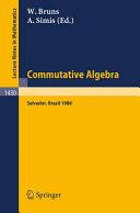 Commutative algebra : proceedings of a workshop held in Salvador, Brazil, Aug. 8-17, 1988 /