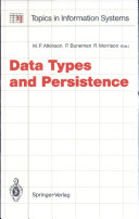 Data types and persistence /