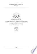 Investigation of late Quaternary paleoceanography and paleoclimatology /