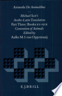Aristotle De animalibus : Michael Scot's Arabic-Latin translation.