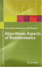 Algorithmic aspects of bioinformatics /
