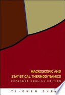 Macroscopic and statistical thermodynamics /