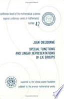 Special functions and linear representations of Lie groups /