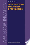 Introduction to applied optimization /