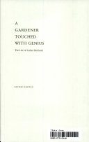 A gardener touched with genius : the life of Luther Burbank /