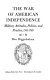 The war of American independence : military attitudes, policies, and practice, 1763-1789 /