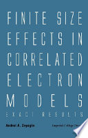Finite size effects in correlated electron models : exact results /